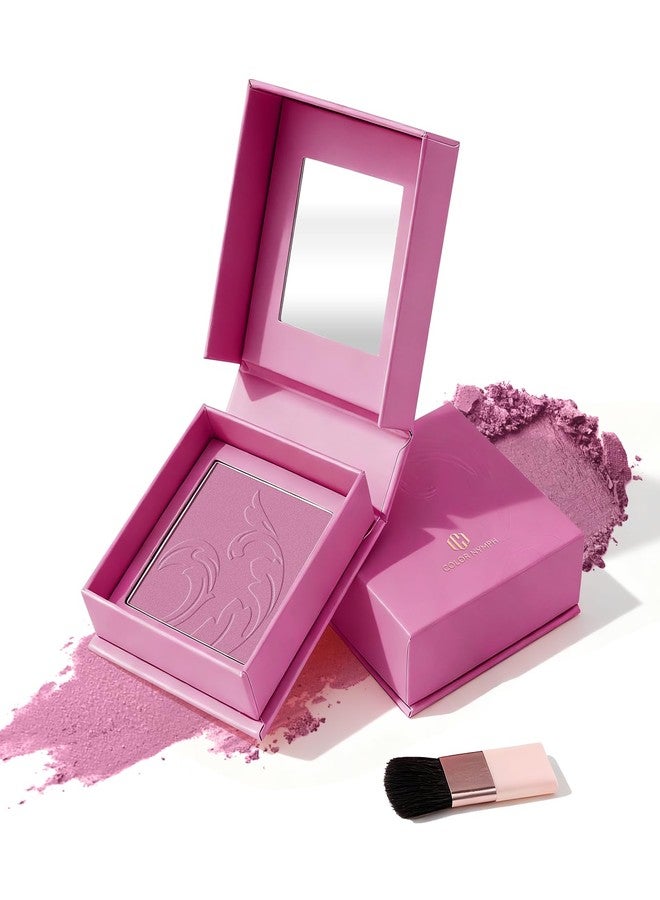 Color Nymph Matte Blush Powder, Berry Pink Blush For Cheek For Most Of Skins Makeup Blusher Lightweight, Smooth Texture, High Pigmented, Vegan Formula - 04# Aphrodite - Image 1